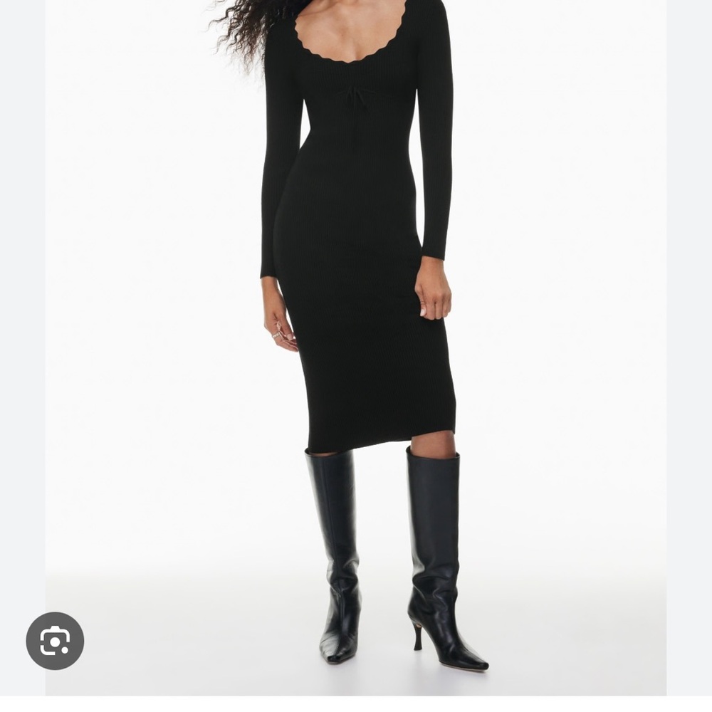 Aritzia soloist ribbed Long Sleeve Dress